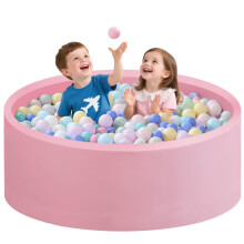 Zedachica Ball Pit for Toddlers 47.24''x15.75'' Baby Ball Pit Soft Foam Ball Pits Round Lagre Kids Ball Pits Indoor and Outdoor Game Kids Play Ball Po