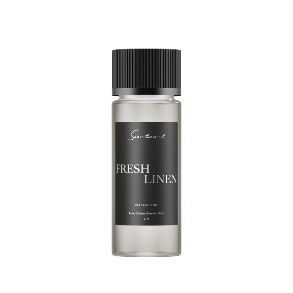 Scentiment Huile De Diffuseur - Linge Frais | Fragrance La Maison D'aromath Rapie | Parfum Luxueux Avec Des Notes De Chaux De Coton De Coton Mu-image