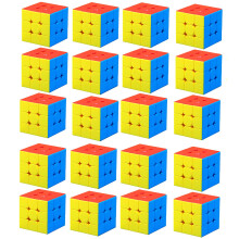 Set di cubi CFMOUR 20 pacchetto 3x3 - Cubi magici senza adesivo 3x3x3- Partenza di compleanno rapida Easter Valentines GIFTS GAME PULLE GAME per bamb