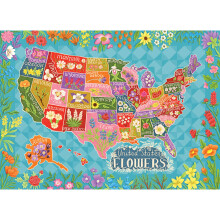 RoseArt  Soft Touch  Blumenkarte  1000-teiliges Puzzle fr Erwachsene