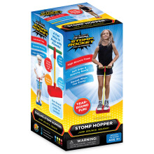 Stomp Rocket Stomp Hopper  Jump Bounce & Squeak Foam POGO Jumper fr Kinder  Kleinkind Pogo Stick mit weichen Griffen und dehnbaren Bndern  S
