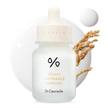 Dr.Ceuracle Vegan Niacin & Rice Ampoule  Gesichtsbehandlungsserum zur Korrektur dunkler Flecken und Verfrbungen mit weichem und seidigem Finish (30