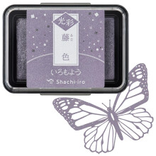 IROMOYO KOSAI Stempel PAD Traditionele glinsterende Japanse inktkleur Op olie gebaseerd stempelkussen - Lichtviolet