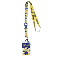 Opovrenhodn me prisluhovaci Bello Banana ID telefonu Oboustrann drk odznaku na nurku Minions Card Prd Blaster Gumov prvesek