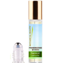 Botanisk sknhed FRANKINCENSE MYRRH DUFT OIL ROLL-ON 0,338 FL OZ (10 ML) Rollerball Parfume Alkoholfri Langtidsholdbar