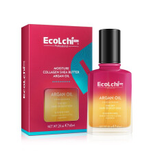 ECOLCHIPRO Ecolchi Argan-Haarl, Haarserum, kaltgepresst, schwerelos, Vitamin E, Arganl, Haarbehandlung fr trockenes, geschdigtes Haar, Krper
