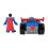 Fisher-Price Fisher-Price Imaginext DC Super Friends Metal Force Supermobile Toy Car Conjunto de bonecos de ao e acessrios do Superman de 3 polegadas inclu 4