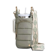 WanderFull Original HydroBag Zip Slot pro rukojet Drk lhve na vodu 40 oz s popruhem - Taka na prenen lhve Crossbody s prsluenstvm pro kape