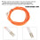 Robustes 9.8ft LC LC Singlemode Faseroptik Jumperkabel für Networking 9
