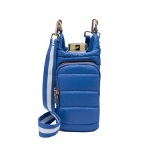 WanderFull Original HydroBag se vejde do drku lhve s popruhem a do 32 oz - Hands-free Crossbody taka na vodu s kapsou na telefon - Lapis Blue
