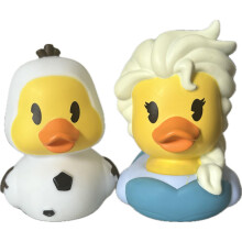 Just Play Rubber Ducks - Disneys Duckalooz Elsa and Olaf 3"""" Bath Toy