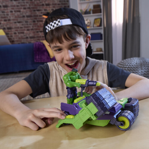 Marvel AVENGERS Marvel VenomVersus Epic World of Action Hulk Blast & Smash Truck Figura e conjunto de veculos brinquedos de super-heris de 4 polegadas 2
