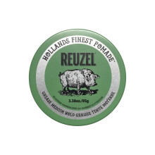 REUZEL Green Grease Pomade Medium All Day Hold Styling Wax op oliebasis Medium glans en schilfervrij Gemakkelijk uit te wassen voor alle haartypes 1,