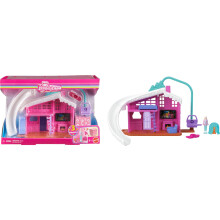Barbie Mini Land Doll House sets Mini Dreamhouse avec surprise Furniture & Accessoires de 1,5 pouce plus ascenseur et piscine (les styles peuvent