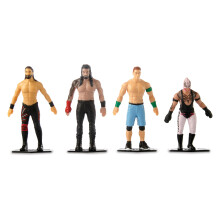 TCG Toys FleXfigs: WWE Superstars - balcek 4 postav - Wrestler Artikulovan akcn figurky Flex It - Pose It! Sberatelsk miniatury hracek s licenc