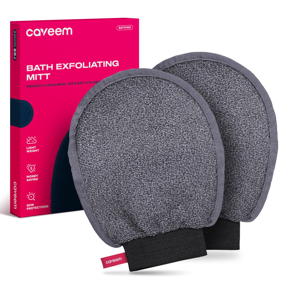 Hï¿½Hle Caveem Exfoliating Mitt Body Scrubber For Deep Exfoliation Korean Scrub Mitt Turkish Body Exfoliator For Remove Dead Skin Gentle Lightweight