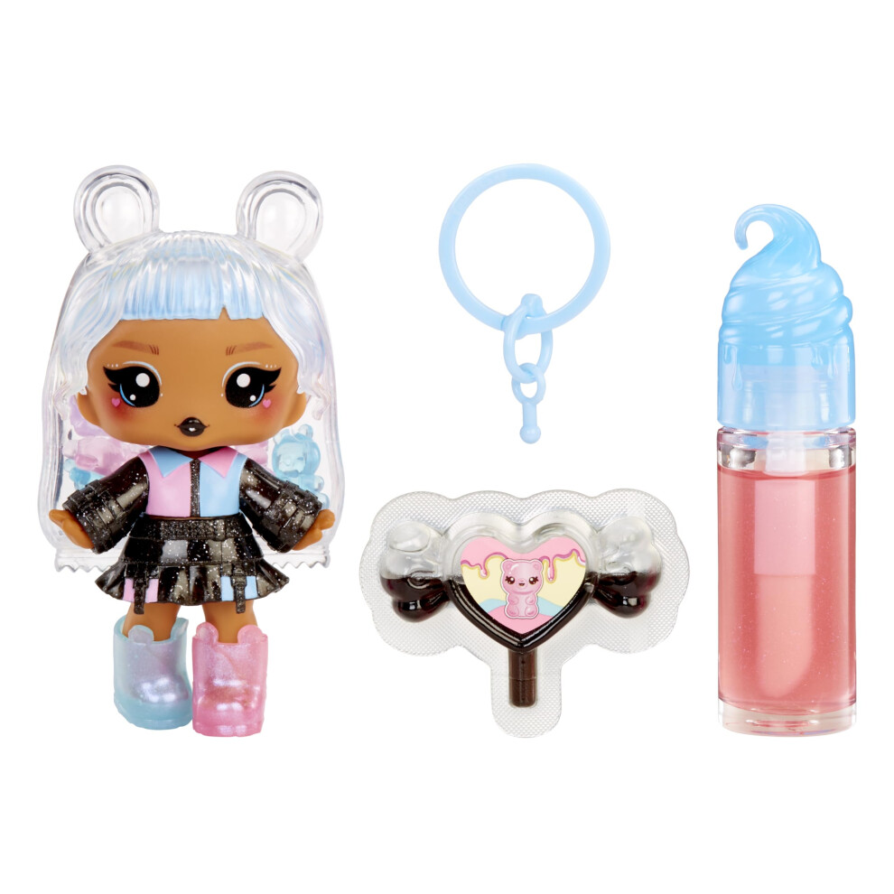 Yummiland Lip Gloss Doll: Sour Sweeties - Gabi Gummybear Includes Diy Lip Gloss + Removable Keychain Cosmetic Play Collectible Ages 4+