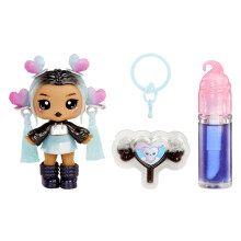 Yummiland Lip Gloss Doll: Sour Sweeties - Nina Heartpop Include lucidalabbra fai -da -te il gioco estetico rimovibile da collezione da collezione 4+
