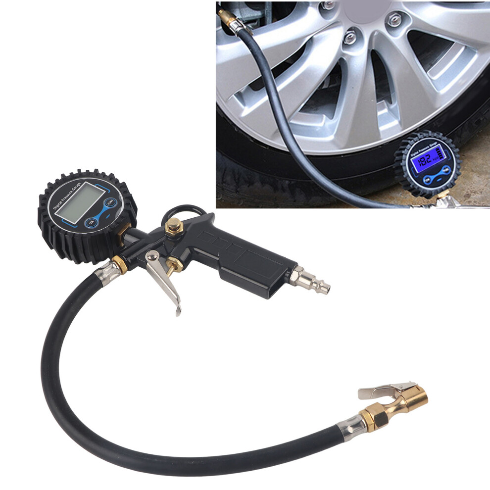 High Accuracy Car Tire Pressure Gauge Tester Digital Table Safety Barometers Us Male Head 8791324620280