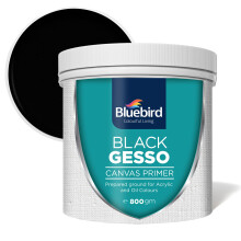 BLUEBIRD Heavy Gesso Primer do malowania akrylowego 28,2 uncji / 513 ml Pelna tuba Gesso Medium do przygotowania powierzchni do farb akrylowych i