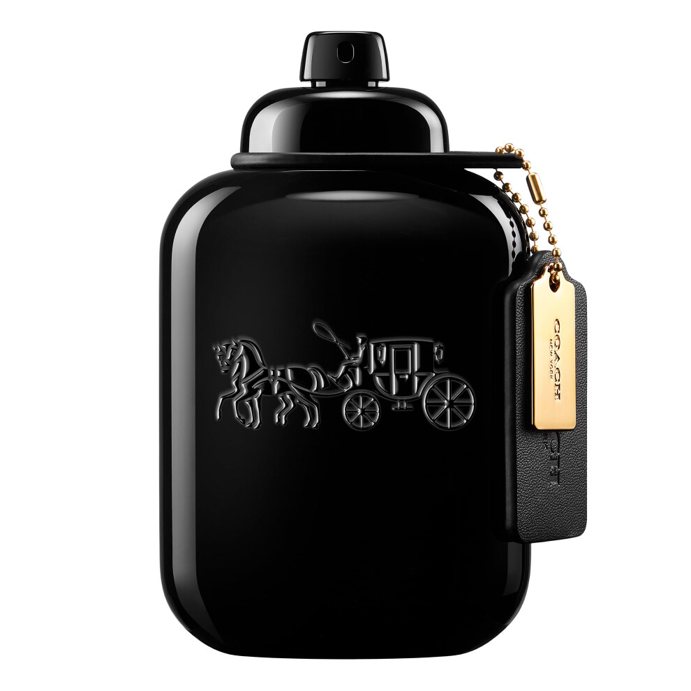 Coach For Men Eau De Parfum - Men's Fragrance - Woody & Spicy - With Notes Of Bergamot Oil Cedarwood & Vetiver - 3.3 Fl Oz Amber
