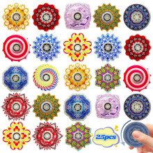 25 Pack Fidget Spinner Mini Toys,Party Favors Supplies Birthday Gifts Easter Basket Goodie Bags Stuffers for Kids Adults,Sensory Toys for Boys Girls S