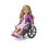 American Girl Cadeira de rodas ultraleve de trabalho American Girl de 18 polegadas com assento acolchoado e bolsa de tecido para maiores de 6 anos 3