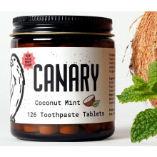 Canary Nano Hydroxyapatite Testo di dentifricio Coconut Mint - Remineralizzazione del fluoro senza fluoro tutte le linguette naturali con xilitolo -