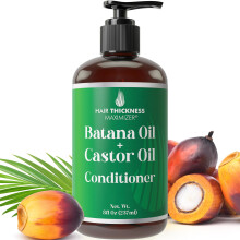 Batana-l-Conditioner fr das Haarwachstum mit Rizinusbiotin, um das Haar zu strken, weich zu machen und mit Feuchtigkeit zu versorgen, ohne ihm nat