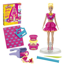 Play-doh Barbie Ruffles and Bows set Faire des vtements de poupe avec compos de mannequinat et 9 accessoires de mode Arts et artisanat pour fi