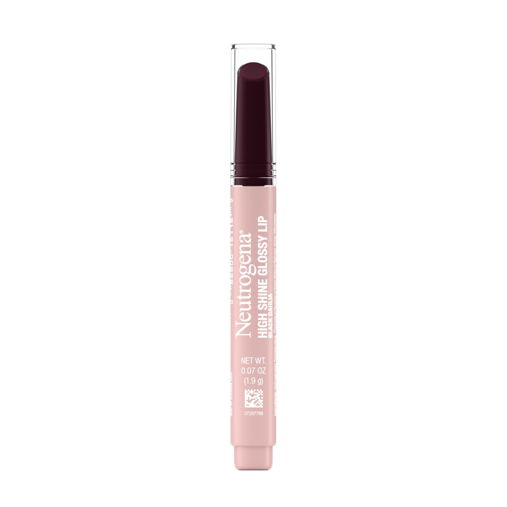 High Shine Glossy Lip  Nourishing Lip Gloss with Maracuja Oil  Antioxidant Vitamin E & Vitamins  Non-Retractable  Buildable Pigmented Color  Blac