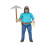 Minecraft Conjunto de bonecos de ao Mattel Minecraft Fuga explosiva de carrinho de mina com Steve e acessrios de minerao de 4 polegadas, brinquedo col 4