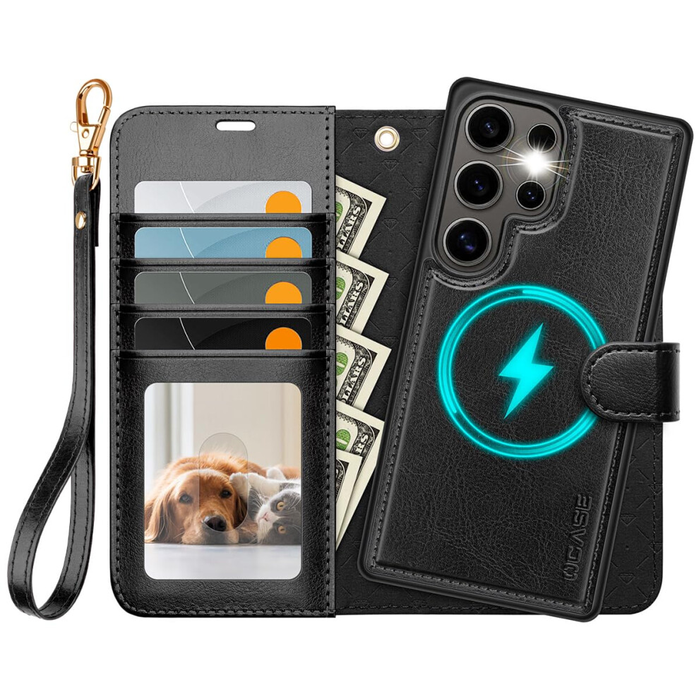 Ocase For Samsung Galaxy S25 Ultra Detachable Wallet Case With Card Holder [2 In 1] Pu Leather Flip Folio Case With Rfid Blocking Stand Wrist St 751242476817