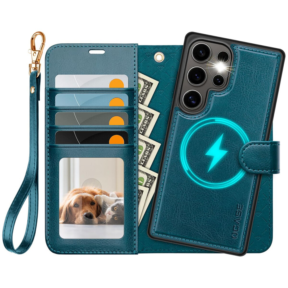 Ocase For Samsung Galaxy S25 Ultra Detachable Wallet Case With Card Holder [2 In 1] Pu Leather Flip Folio Case With Rfid Blocking Stand Wrist St 751242476862