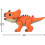 Figuras de Ação Imaginext Jurassic World com Movimento Ativado por Crianças, Brinquedo Dino Aquilops de 7,75 polegadas 4