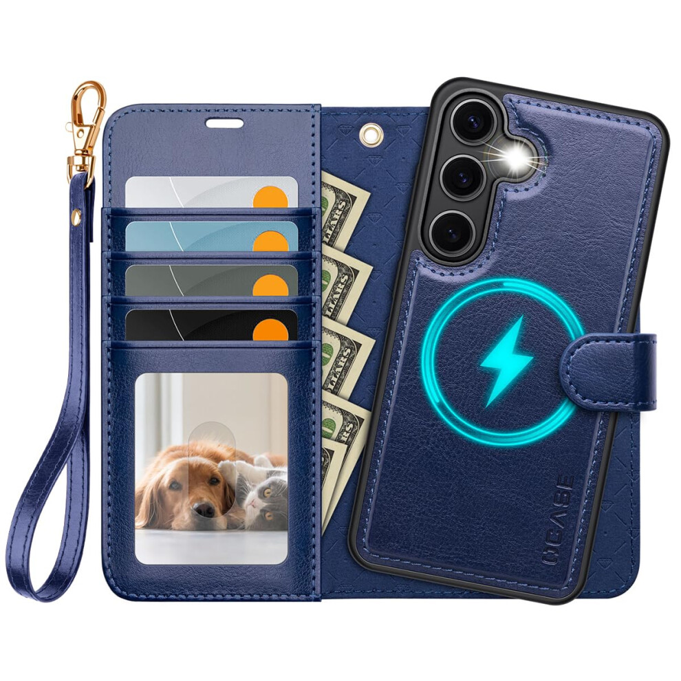 Ocase For Samsung Galaxy S25 Plus Detachable Wallet Case With Card Holder [2 In 1] Pu Leather Flip Folio Case With Rfid Blocking Stand Wrist Str 751242476725