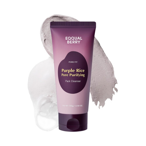 EQQUALBERRY, Purple Rice Pore Purifying Pack Καθαρισμός Μπαρ, 4.58 oz (130 g)