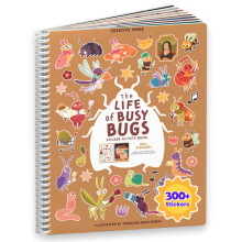 CUPKIN The Life of Busy Bugs Stickers Toddler Sticker Book for Kids Fun Bugs Toy Toddler Road Trip Essentials 300+ Girly Stickers + 8 Sticker