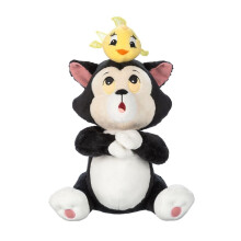 Disney Store Oficial Pinquio 85 aniversrio Bichos de pelcia - Figaro & Cleo Cat Plush - Caractersticas bordadas Barbatanas de organza Rechei