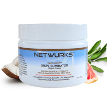 NetWurks Crepe Eliminator Repair Cream Anti-Aging fr Gesicht und Krper zur Verjngung, Hydratisierung, Straffung und Glttung trockener Haut, 10 Un