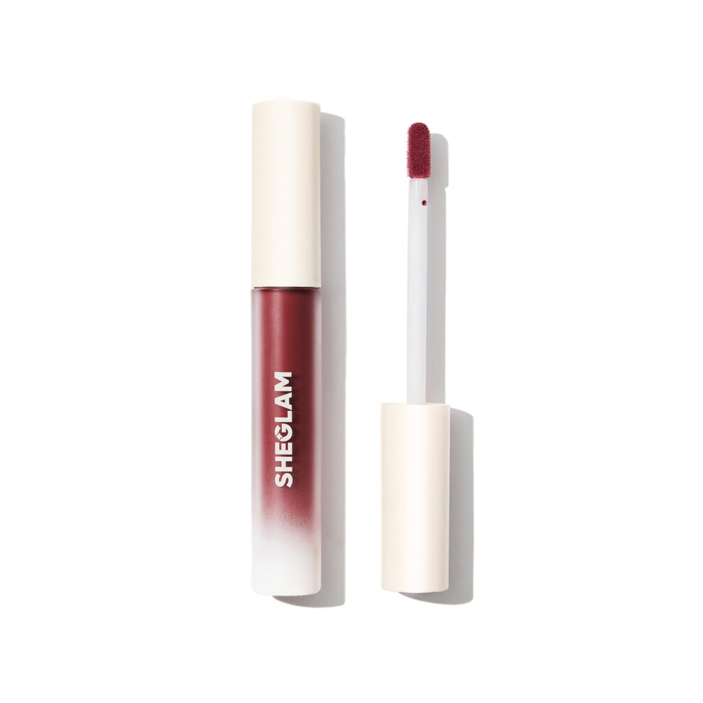 Sheglam Matte Allure Liquid Lipstick Long Lasting High Pigment Lipstick Nourishing Sunflower Oil Reduce Lip Care-Crimson