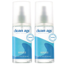 Clean Age  Aluminiumfreies Deodorant und Krperspray fr den ganzen Krper  Wellen 4 Unzen (2er-Pack) Sauberes Deodorant und Krperspray fr jugend