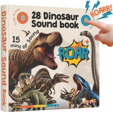 LEARNING BUGS Dinosaurier-Soundbuch fr Kinder von 35 Jahren. 28 realistische Sounds. Entdecken Sie Land-, Himmels- und Meeresdinosaurier, das perfe