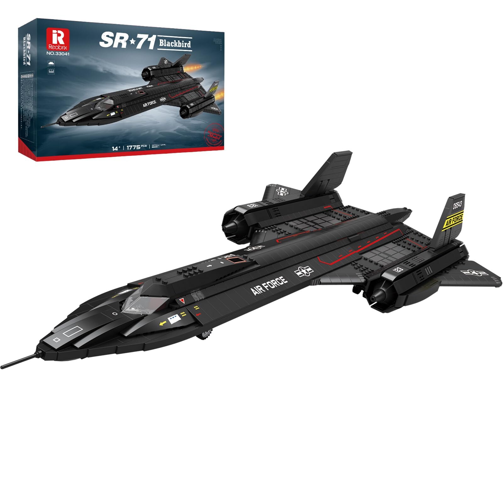 Reobrix 33041 Blackbird SR-71 Aereo Blocchi 1733 Pezzi