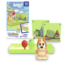 TILE TOWN Bluey Keepy Uppy Bingo 6-delade magnetiska plattor lekset Interactive STEM Magnetiska plattor Leksaker Inkluderar Bluey & Bingo figurer