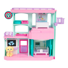 Little Live Pets Mama Surprise Famlias Pet Vet Playset Cuidados com o beb Clnica Animal Hospital Play Set 3 Filhotes Acessrios Veterinrios B