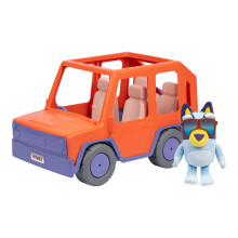 Blue Big Big Heeler 4WD Big Car Toy Interactive personnalisable Toddler Toy voiture avec des voitures pour tout-petits de stockage d'ouverture po