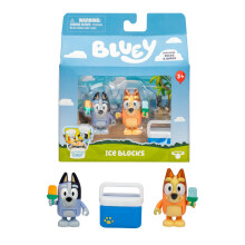 Bluey Let's Play Chef 2-pack Figure Playset Playset Blocks Bingo et chaussettes