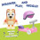 Bluey Bluey Chat Mates en Accessoire Scooter Bingo Figurenset voor Kinderen 3