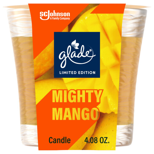Glade Glade Candle Mighty Mango Limited Edition-Duft mit therischen len, 4,08 oz